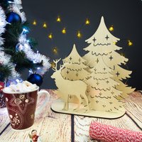 Weihnachtsdekoration, Weihnachtsbaum, Neues Wohngeschenk, Weihnachtsgeschenk, Tischdekoration, Weihnachtsdekoration von MyCoasterShop