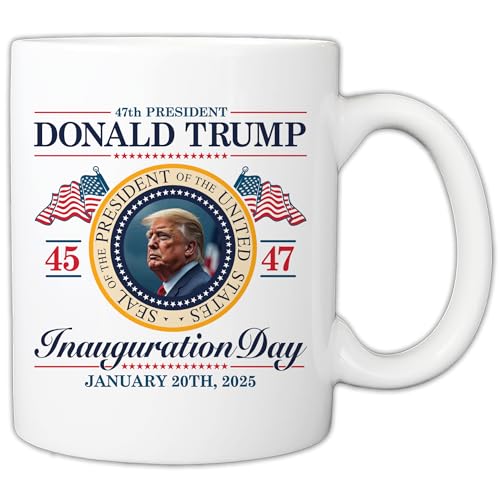 MyCozyCups Trump-Eröffnungstag Tasse – Trump 2024 Maga-Souvenir 325 ml Tasse – Make America Great Again Geschenk, Wahl-Erinnerungsstücke für 47. Präsident Trump-Fans MyCozyCups Trump-Eröffnungstag Tasse – Trump 2024 Maga-Souvenir 325 ml Tasse – Make America Great Again Geschenk, Wahl-Erinnerungsstücke für 47. Präsident Trump-Fans von MyCozyCups