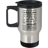 Das Büro Becher - Beste Zitate, Thermobecher Dwight Schrute & Michael Scott-Linien, Die Büro-Geschenk, Fernsehen Zeigen Nr. 12 von MyCreativeCommodity