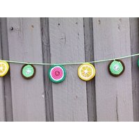 Früchte Girlande Häkeln Bunting Sommer Party Dekoration Limonade Stand Zubehör Home Dekor Küche Obst Kinderzimmer Zimmer Wandhang Früchte Girlande Häkeln Bunting Sommer Party Dekoration Limonade Stand Zubehör Home Dekor Küche Obst Kinderzimmer Zimmer Wandhang von MyCrochetings