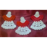Gehäkelte Glücksengel Für Weihnachtsdekoration, 3 Stück Im Set Gehäkelte Glücksengel Für Weihnachtsdekoration, 3 Stück Im Set von MyCrochetings