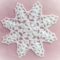 Große Schneeflocke 7, 5", Gehäkeltes Christbaum Ornament Große Schneeflocke 7, 5", Gehäkeltes Christbaum Ornament von MyCrochetings