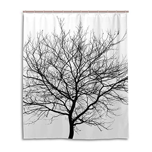 MyDaily Duschvorhang, Baum und Zweig, 152,4 x 182,9 cm, schimmelresistent und wasserdicht, Polyester, Dekoration für das Badezimmer von MyDaily