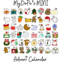 Mini-Adventskalender-Ausstechformen | Weihnachtsplätzchenausstecher Mydope von MyDoPe