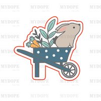 Schubkarre Mit Hase Und Karotten - Mydope Cutters Schubkarre Mit Hase Und Karotten - Mydope Cutters von MyDoPe