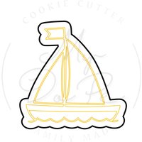 Segelboot Ausstechform | Mydope von MyDoPe