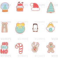 Set Mit 12 Oder 24 Mini-Adventskalender-Ausstechformen | Weihnachtsplätzchenausstecher Mydope von MyDoPe