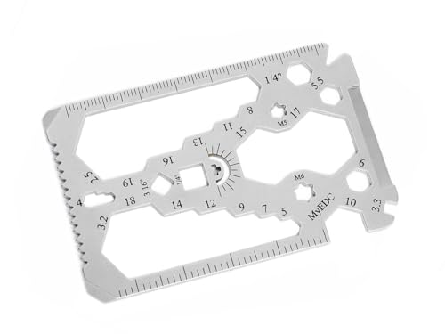 MyEDC Evocard 34 im 1 - Kreditkarten Multiwerkzeug - Taschenwerkzeug Multitool - Kompaktes Multifunktionswerkzeug Edelstahl - Geschenke für Männer, Männer Geschenkidee von MyEDC