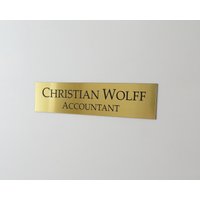 10 "x 2, 5" Individuell Graviertes Wand Namensschild, Büroschild, Personalisiertes Türschild, Plakette, Geschäftsschild, Schälen Und Kleben 10 "x 2, 5" Individuell Graviertes Wand Namensschild, Büroschild, Personalisiertes Türschild, Plakette, Geschäftsschild, Schälen Und Kleben von MyEngravingDesigns