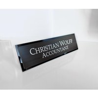 Personalisiertes Schreibtischschild, Benutzerdefiniertes Büroschild, Chefbüroschild von MyEngravingDesigns