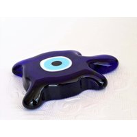 Handgemachte Glasschildkröte Evil Eye Perle Für Papiergewicht, Einzigartiges Geschenk Kollegin, Mal De Ojo, Desktop Accessoire, Büro Dekoration von MyEvilEyesShop