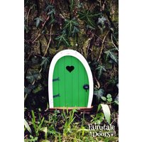 Feentür Bella Grün | Grüne Zwergentür Miniatur Märchentür Elfentür Zahnfee Tür Gartendeko Geschenk von MyFairytaleDoors