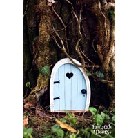 Feentür Emma Grün | Doppelte Zwergentür Miniatur Märchentür Elfentür Zahnfee Tür Gartendeko Geschenk von MyFairytaleDoors