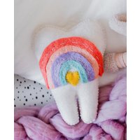 Zahnfee Kissen | Filz Zahnkissen Milchzähne Tasche Zahnform von MyFeltingHeart