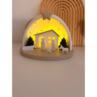 Große Weihnachtskrippe Inkl. Beleuchtung von MyFinchen