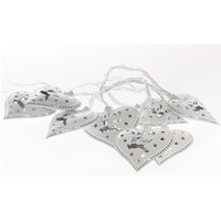 10 LED Lichterkette Herz Rentier weiss von MyFlair