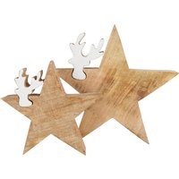 Deko Puzzle Star mit Renntier, 2-er Set von MyFlair