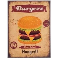MyFlair Metallschild "Burgers" von MyFlair