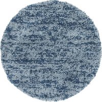 MyFlair Teppich "Top Shag" Rund Blau CA10136 von MyFlair