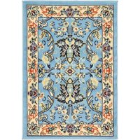 MyFlair Teppich "Zarin Hill" Rechteckig Hellblau CA10430 von MyFlair