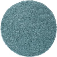 Teppich Elodie, 150cm x 150cm, Farbe Hellblau, rund, Florhöhe 37mm von MyFlair