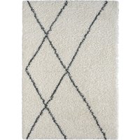Teppich Laure , 200cm x 290cm, Farbe Weiß, rechteckig, Florhöhe 37mm von MyFlair