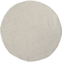 Teppich Lucile, 120cm x 120cm, Farbe Weiß, rund, Florhöhe 7mm von MyFlair