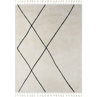 Teppich Moroccan Hideaway, 240 cm x 190 cm, Farbe weiß, rechteckig, Florhöhe 19mm von MyFlair