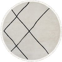 Teppich Moroccan Hideaway, 240 cm x 240 cm, Farbe weiß, rechteckig, Florhöhe 19mm von MyFlair