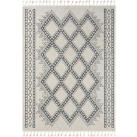 Teppich Moroccan Joy, 190 cm x 240 cm, Farbe weiß, rechteckig, Florhöhe 19mm von MyFlair