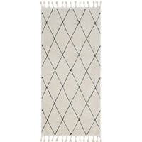 Teppich Moroccan Sketch, 100 cm x 200 cm, Farbe weiß, rechteckig, Florhöhe 19mm von MyFlair