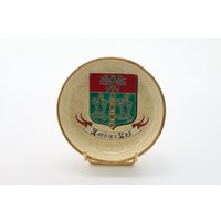 Emaux De Longwy Vide-Pocket-Wappen Von Vandoeuvre-Lès-Nancy Hand Dekoriert Vintage Made in France 1920/1970 von MyFrenchIdeedAntique