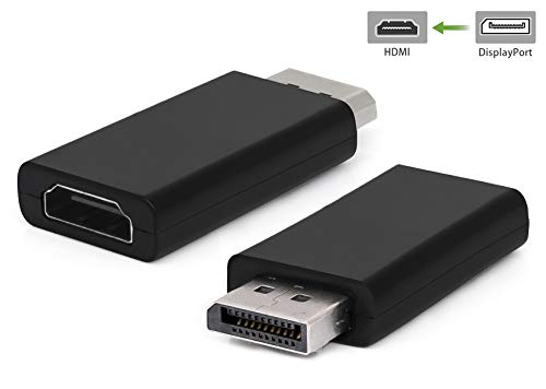 MyGadget HDMI zu Displayport (DP) Adapter | Buchse zu Stecker Konverter - 4K Ultra, 3D & Full HD 1080p Video & Audioübertragung für PC, Laptop - Schwarz von MyGadget