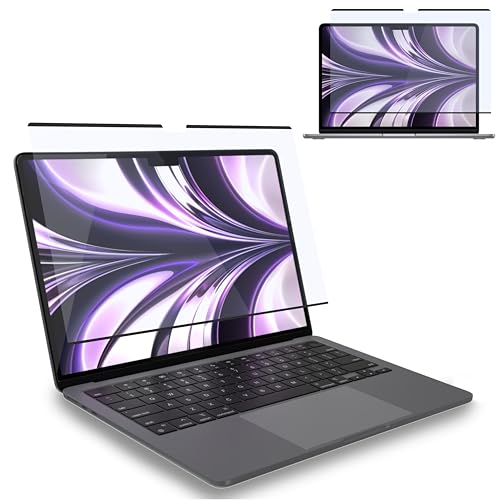MyGadget Magnetische Blaulichtfolie [ Matt ] kompatibel mit Apple MacBook Air 13,6 Zoll [ Model A2681-2022 M2 ] - abnehmbarer Blaulichtfilter von MyGadget