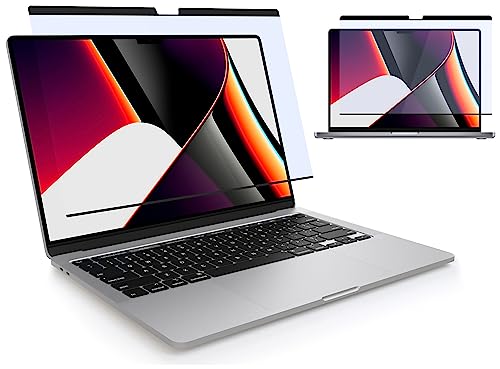 MyGadget Magnetische Blaulichtfolie [ Matt ] kompatibel mit Apple MacBook Pro 13 Inch [ 2016-2022,M1,M2] | Apple MacBook Air 13 [ 2018-2021,M1] - abnehmbarer Blaulichtfilter von MyGadget