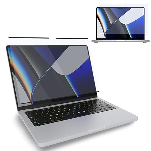 MyGadget Magnetische Blaulichtfolie [ Matt ] kompatibel mit Apple MacBook Pro 14 Zoll [Model No. A2442 | A2779 | A2992 | A2918 ] - abnehmbarer Blaulichtfilter von MyGadget