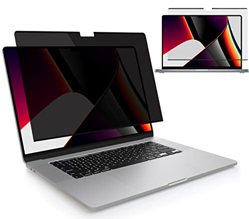 MyGadget Magnetische Sichtschutzfolie kompatibel mit MacBook Pro 16 [Model No. A2485 | A2780 | A2991 ] 2021 - abnehmbarer Anti Spy Privacy Screen Schutz von MyGadget