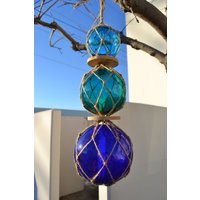 Reproduktion Trio Glas Schwimmer Kugelhänger 45 cm von MyGann