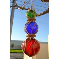 Reproduktion Trio Glas Schwimmer Kugelhänger 45 cm von MyGann