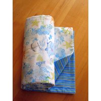 Blaue Und Weiße Wale Schiffe Flannel Snuggle Baby Oder Kleinkind Decke, Decke von MyHeart2