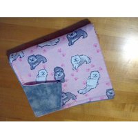 Rosa Und Graue Kitty Flanell Baby Oder Kleinkind Decke von MyHeart2