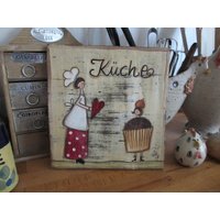 Shabby Chic Schild "Köchin" von MyHimmerland