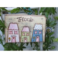 Shabby Chic Türschild Aus Holz Mit Namen Shabby Chic Türschild Aus Holz Mit Namen von MyHimmerland