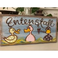 Shabby Chic Türschild "Entenstall" Shabby Chic Türschild "Entenstall" von MyHimmerland