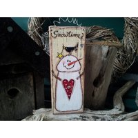 Shabby Chic Türschild "Snowtime" von MyHimmerland