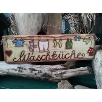 Shabby Chic Türschild "Waschküche" Shabby Chic Türschild "Waschküche" von MyHimmerland