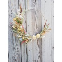 Fensterkranz, Trockenblumen, Türkranz, Boho, Hoop, Dekoring, Blumenring, Kranz Fensterkranz, Trockenblumen, Türkranz, Boho, Hoop, Dekoring, Blumenring, Kranz von MyHochzeitsdeko