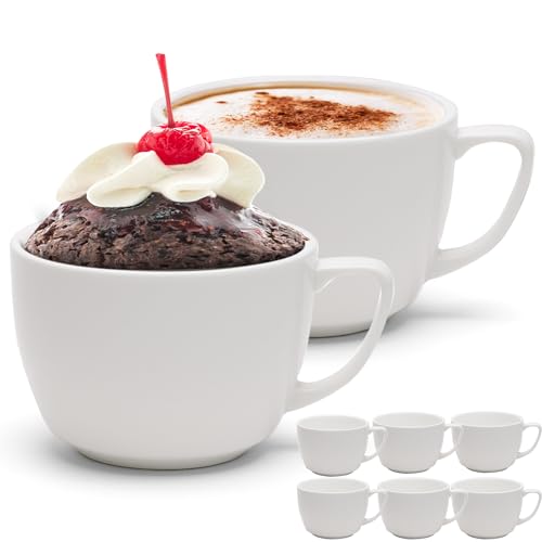 MyHome MyKitchen | Set mit 6 Kaffeetassen [300 ml] - Kaffeetasse - Mug set- Set großer Kaffeetassen - 6 Tassen Set - kaffeebecher porzellan - Teetasse - Kuchenform - Geschenk für Frauen - Geschenkidee von MyHome