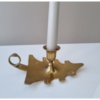 Vintage Messing Kammer Stil Finger-Loop Kerzenhalter | Retro Wohnkultur Antiker von MyJunkYourTreasureLT