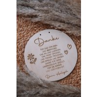 Personalisiertes Abschiedsgeschenk Für Erzieherin, Abschied Kindergarten, Holzschild Erzieherin von MyLittleBuddys